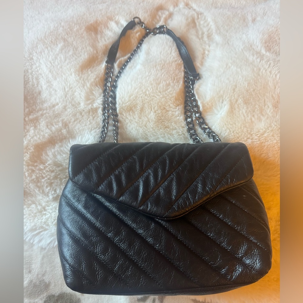 Vince Camuto Large Ottys Lambskin Leather Bag